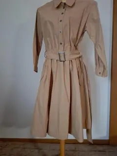 美品ヤマダヤVin　スコットクラブ系列　ウエストベルト　7号シャツワンピース38