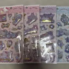 国内正規品　サンリオ キラキラカプセルシール 4種セット