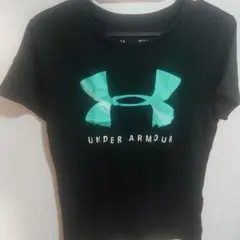 Under Armour HeatGear Tシャツ M ブラック/ターコイズ