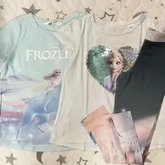 110-120 キッズ アナと雪の女王 Tシャツ・レギンス まとめ売り