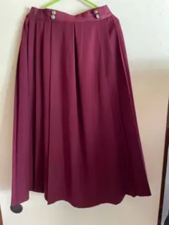 axes femme フレアスカート ボタン付き