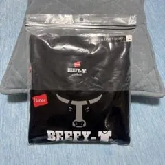 Hanes BEEFY-T 長袖Tシャツ ブラック L