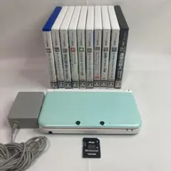 ニンテンドー3DSLL ミント ホワイト ソフト10点セット