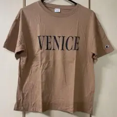 Champion VENICE ロゴプリント Tシャツ M ブラウン
