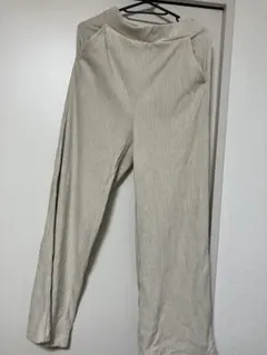 しまむら　mumu ワイドパンツ イージーパンツ ベージュ M