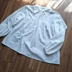 【Ballsey】トゥモローランド ボールジィ ギャザーブラウス ホワイト