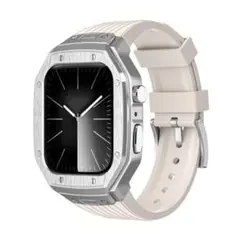 Apple Watch 44mm ホワイト シルバー メタルケース