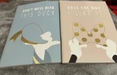 ミニー、ドナルドA5サイズノート　2冊セット