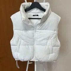 【Avail】ショートダウンベスト ホワイト