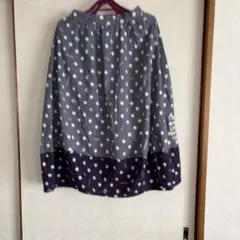 ドット柄　バルーンスカート