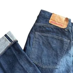 極美品✨resolute 710 リゾルト 黄耳 濃紺 ストレートデニム W32