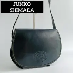 JUNKO SHIMADA ショルダーバッグ フラップ 本革 斜め掛け ブラックのサムネイル