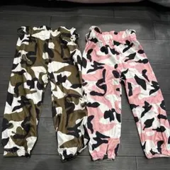 美品‼️迷彩柄 ロングパンツ 2点セット90~95のサムネイル