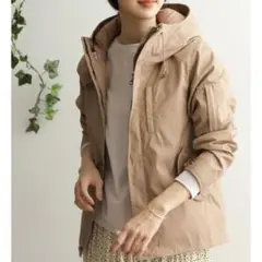 URBAN RESEARCH DOORS ダウン マウンテンパーカー ベージュ