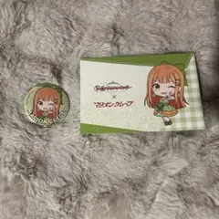 紫雲清夏 学マス マリオンクレープ 缶バッジ 特典ポストカード付き