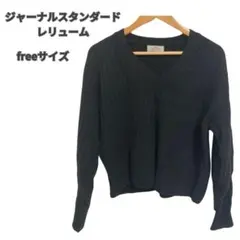 美品✨ジャーナルスタンダード ニット トップス レディース 黒 フリーサイズ