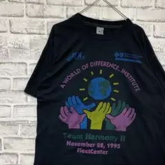USA製90sヴィンテージTシャツ！シングルステッチ　ブラック半袖古着XL 29