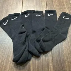Nike ブラックソックス 6足セット