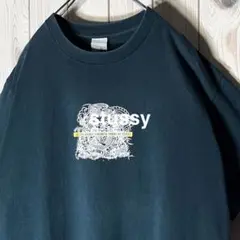 【USA製 L 90s】ステューシー stussy ドラゴン Tシャツ 黒