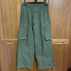 soerte Wide straight military pants