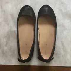 Zara girls パンプス 黒 リボン付きのサムネイル