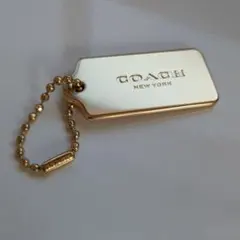 COACH ゴールド チャーム ボールチェーン付き