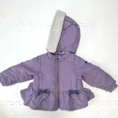 プティマイン　ペプラムダウンジャケット　女の子　リボン　美品