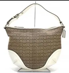 美品♪コーチ(COACH)ショルダーバッグ ミニシグネチャー柄   F10923
