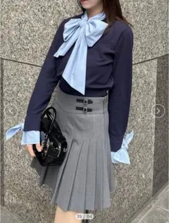 スナイデル ボウタイドッキングニットプルオーバー