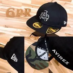 廃番【ニューエラ×シンノスケ】限定コラボ 刺繍Sロゴ キャップ FCP 黒