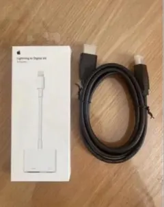 【純正】Lightning-Digital AVアダプタ A1438 Apple