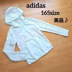 美品♪【adidas】ミントグリーンの透け感が可愛いパーカー　165size