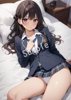 アニメファンアート JK グラビア A4 ポスター イラスト ★00050831