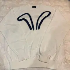 PEARLY GATES ホワイトニットセーター　サイズ1 断捨離　大掃除