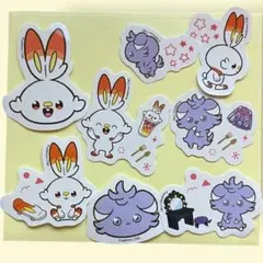 ポケモン ヒバニー＆ニャスパー シール セット