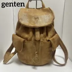 ゲンテン genten ゴートヌメ リュック 本革 キャメル 巾着 レザーのサムネイル