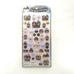 【国内正規品】うるちゅる ポップシール モンチッチ モノトーン