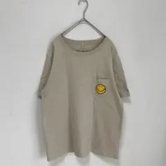 【Power To The people】半袖　Tシャツ　スマイル　ワッペン【Lのサムネイル
