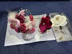 和装ウェディング ヘッドドレス 花飾り