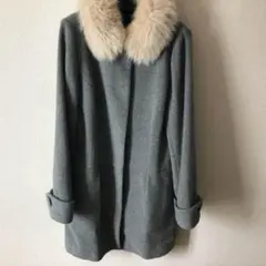 ミッシュマッシュ アンゴラ混コート　膝上丈