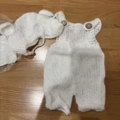 ニューボーンフォト用 ニット衣装セット ホワイト
