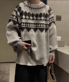 〈ZOZOTOWN〉SHEPP オーバーサイズノルディックニット