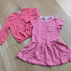 PETIT BATEAU ワンピース カーディガン 70-80 まとめ売りのサムネイル
