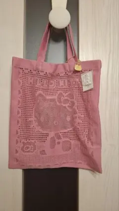 近沢レース店　ハローキティ エコバッグ 2色セット　推しカラー 横濱元町 近沢レース×ハローキティのレースバッグ♪ | 東京の