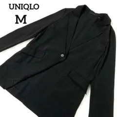 《美品》UNIQLOジャケット 黒 Mサイズ　テーラード　ブラック