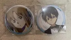 ソードアートオンライン キリト.アスナ缶バッチ - メルカリ
