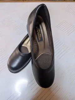 レディースブラック ローファー　23.5