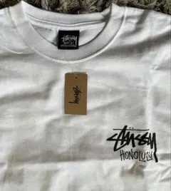 【新品】Stüssy ホノルル限定　ロンT/Lサイズ　ハワイ　ホワイト