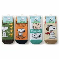 スヌーピー 靴下 4足 セット キャラクター PEANUTS