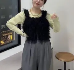 DISCOAT ディスコート ビスチェ フリンジ フリーサイズ ベスト